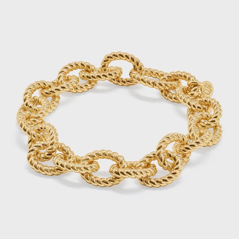 Victoria Small Chain Bracelet 8” Gold