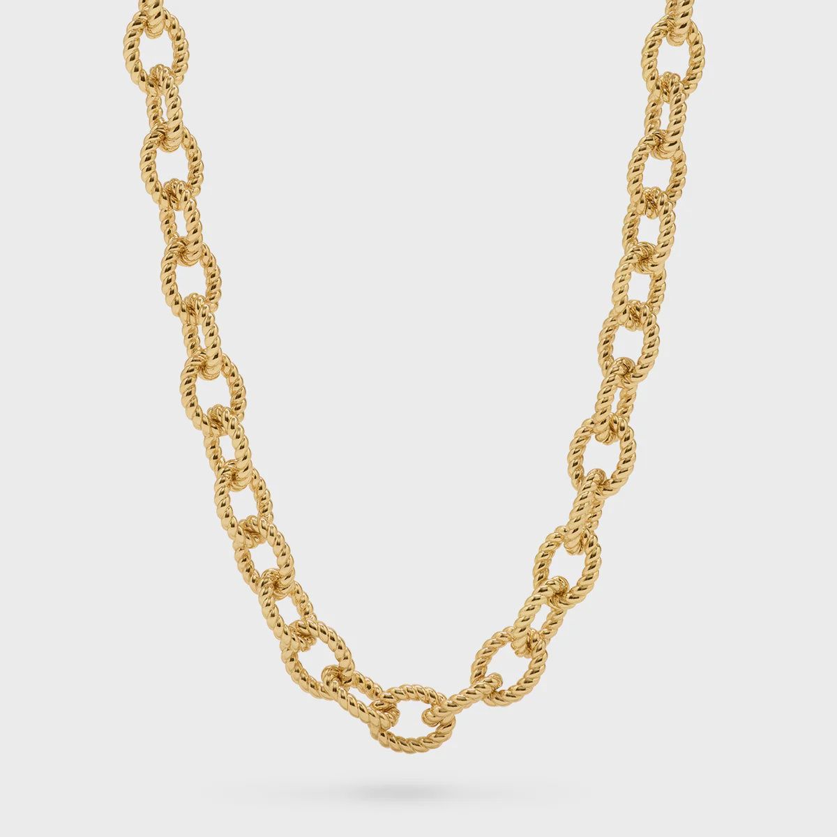 Victoria Small Chain Necklace 18” Gold
