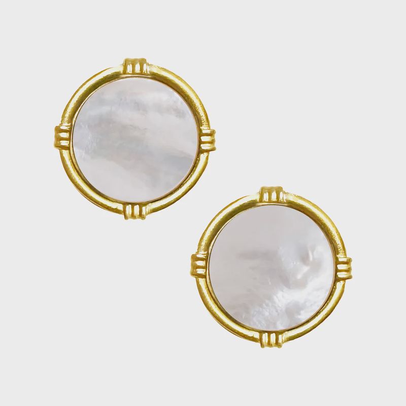 Ida Stud Earrings - Mother of Pearl Ida Stud Earrings - Mother of Pearl
