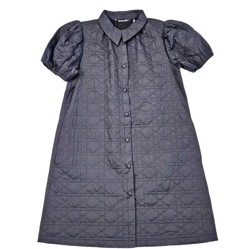 Quilted Dress - Black