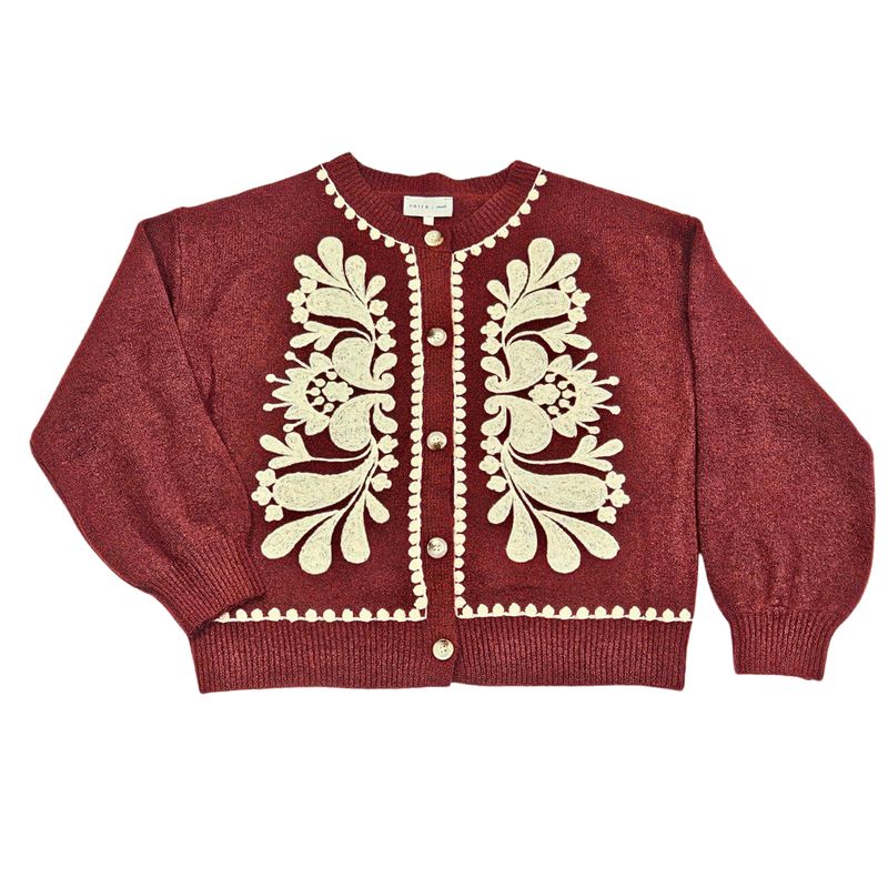 Cardigan Sweater, Cream Detail