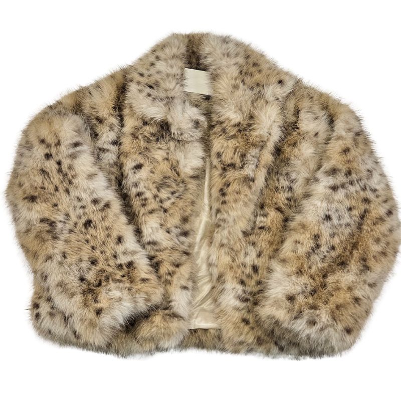 Animal Print Faux Fur Coat