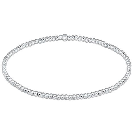 Classic Sterling 2mm Bead Bracelet