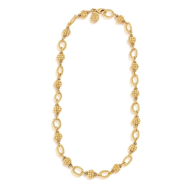 Berry and Bead Chain 18” Gold