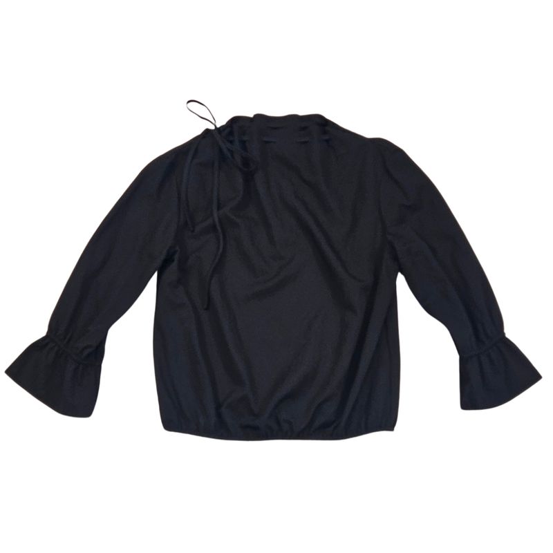 Cinched Mock Neck Blouse