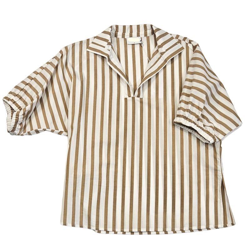 Sloan Drop Shoulder Top, stand collar