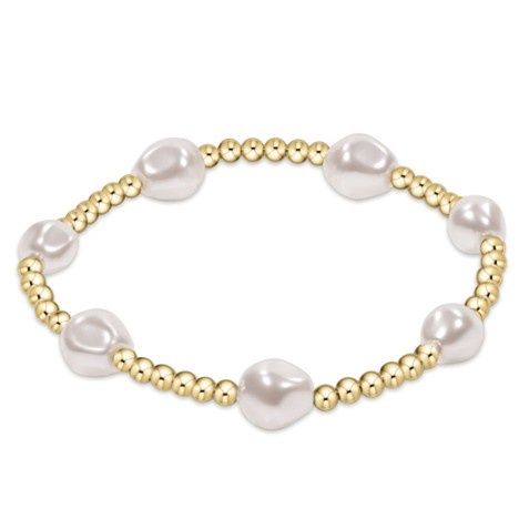 Admire Gold Bracelet 3mm Pearl