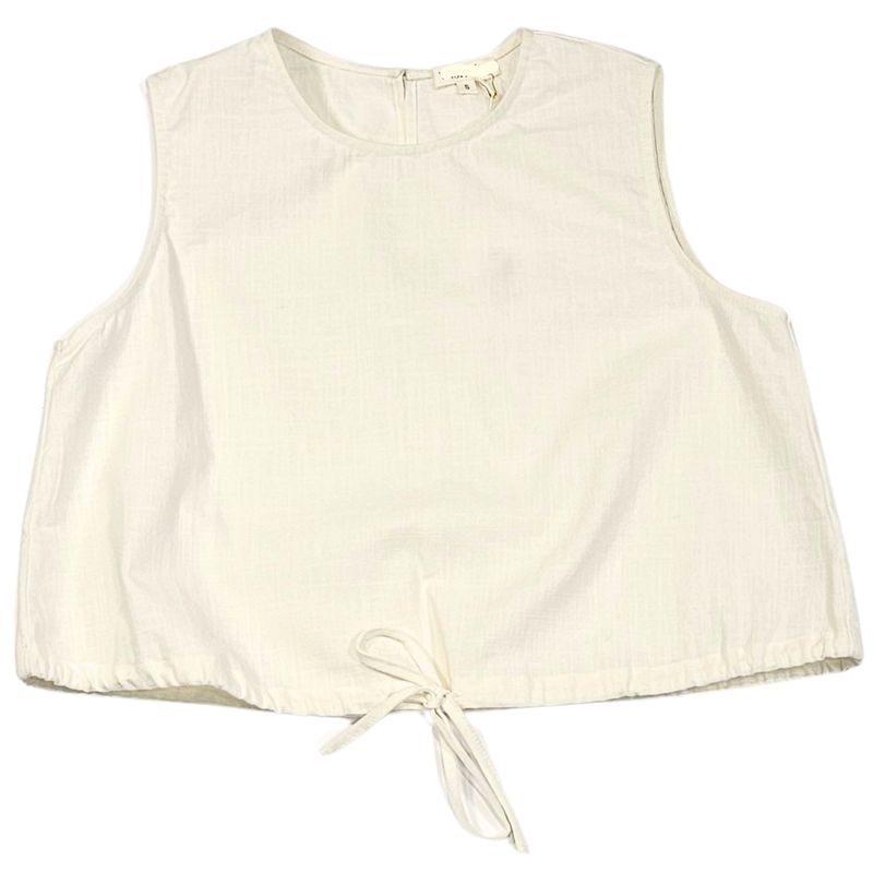 Linen Bubble Hem Tank Top