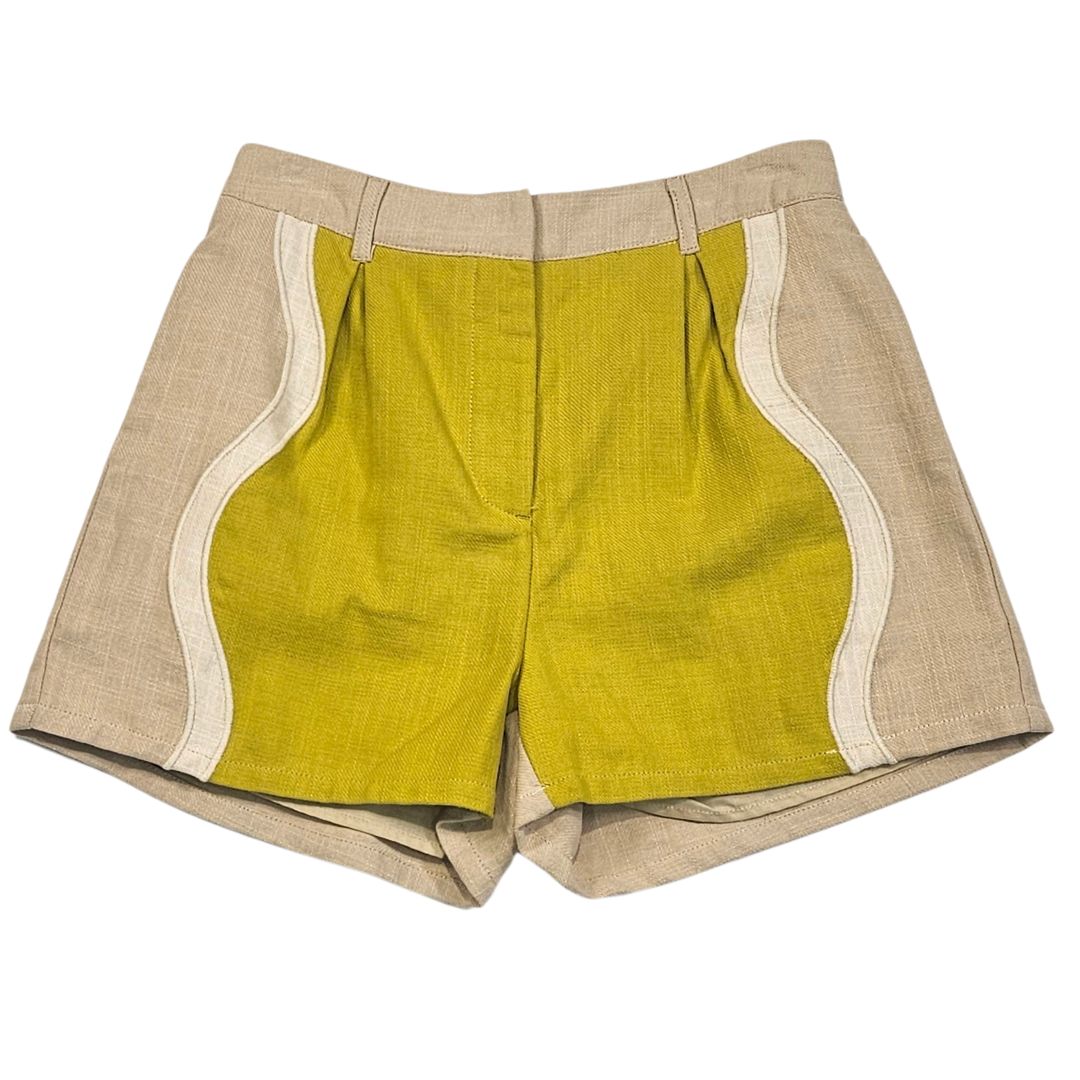 Color Block Shorts, wavy contrast