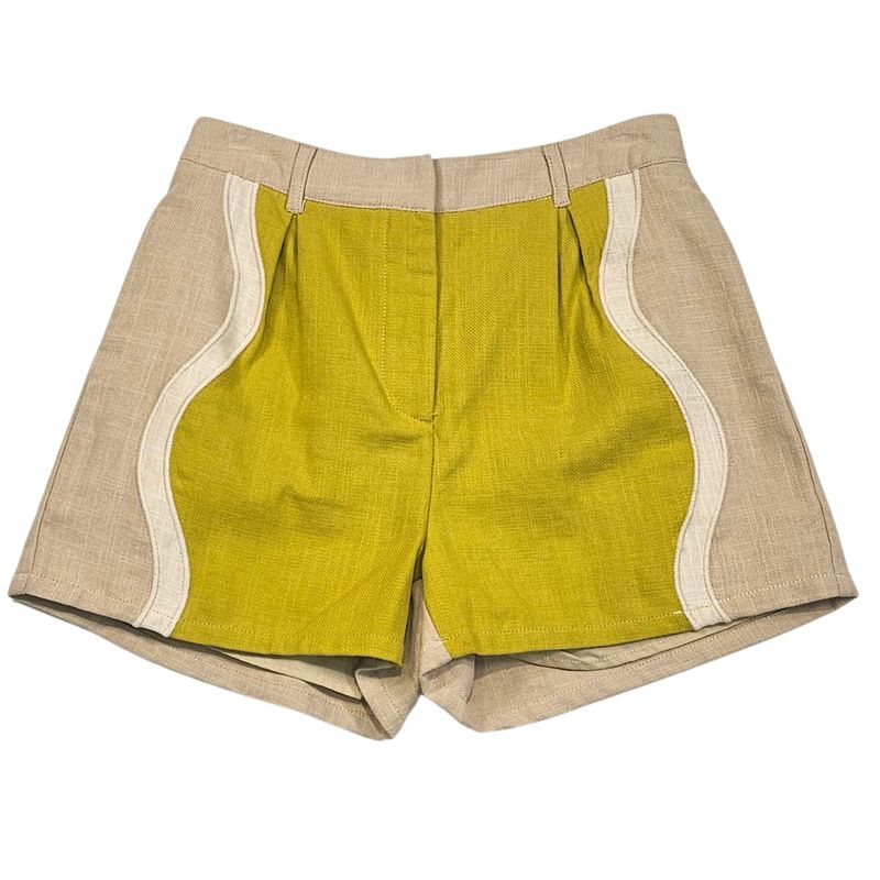Color Block Shorts, wavy contrast