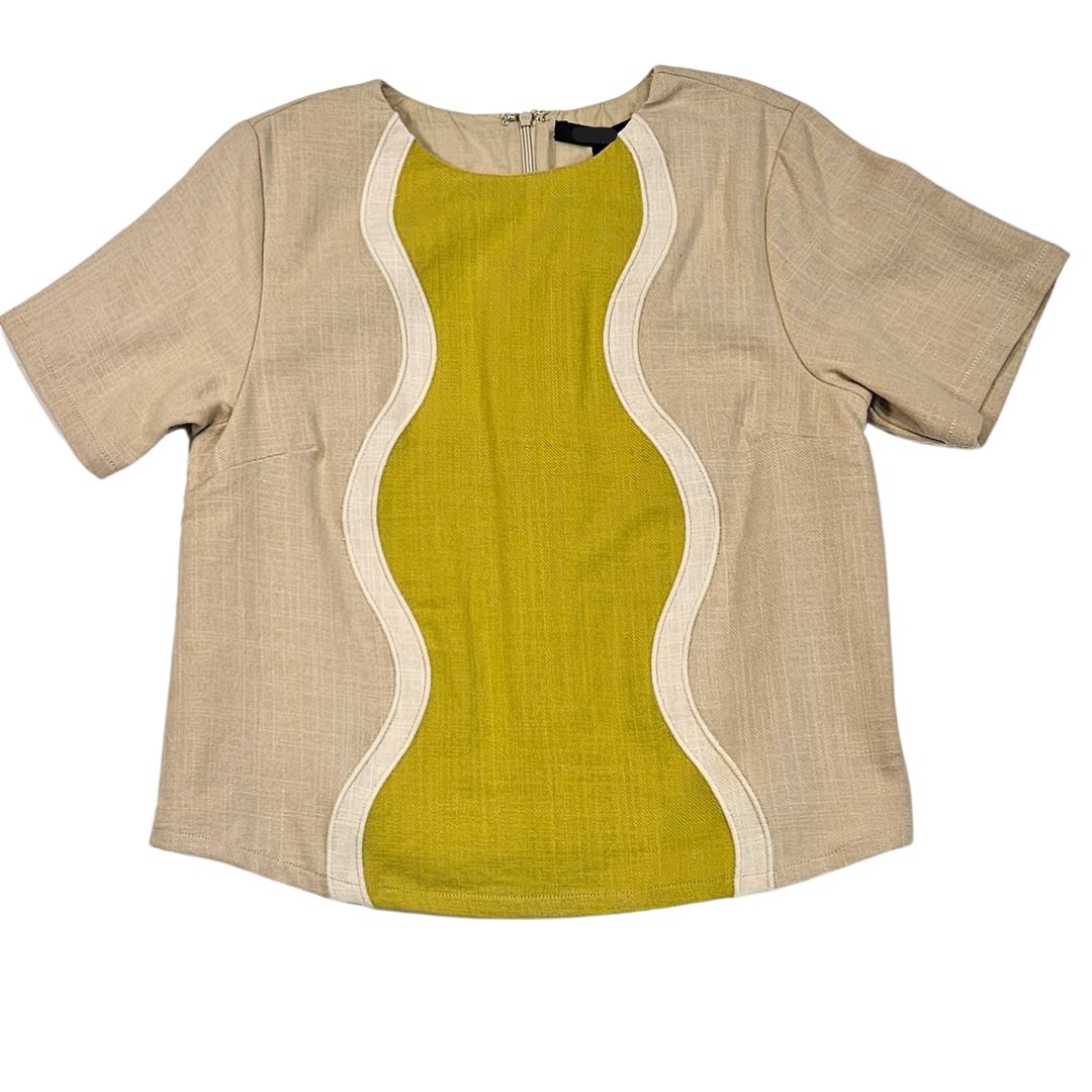 Color Block Top, wavy contrast