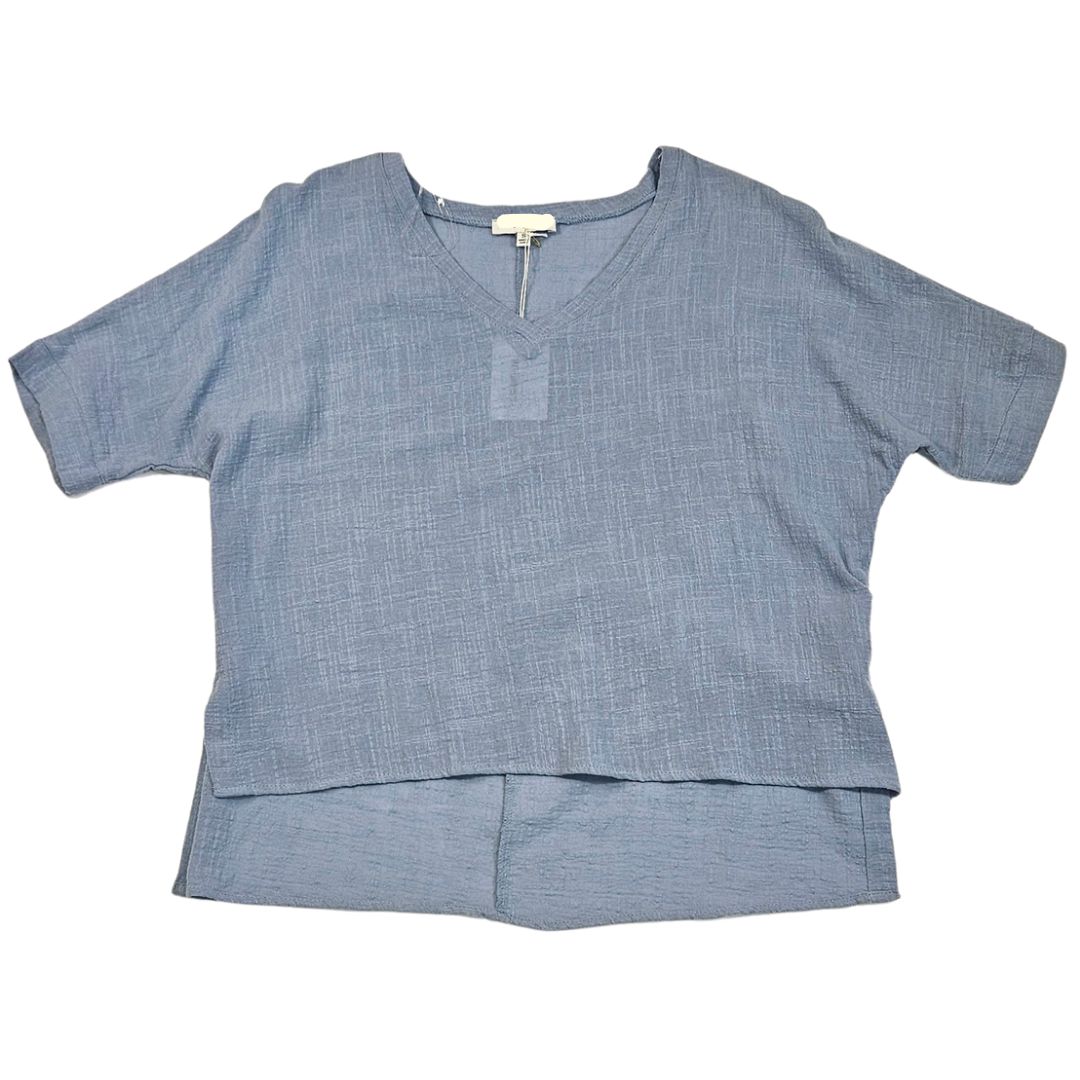 Woven V-Neck Top