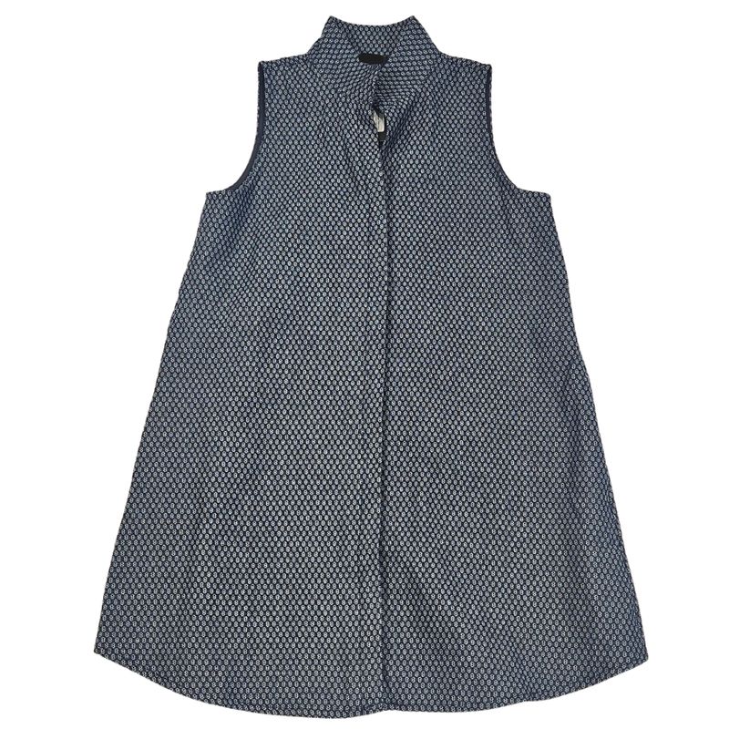 Sleeveless Shift Dress, stand collar