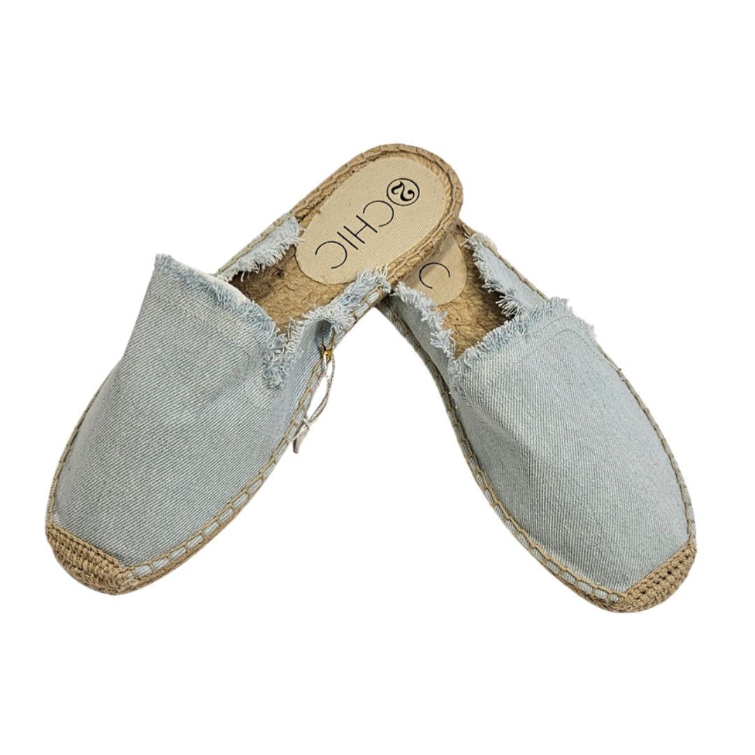 Denim Espadrille Slide Denim Espadrille Slide