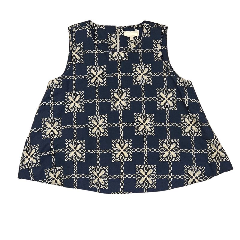 Sleeveless Brocade Top