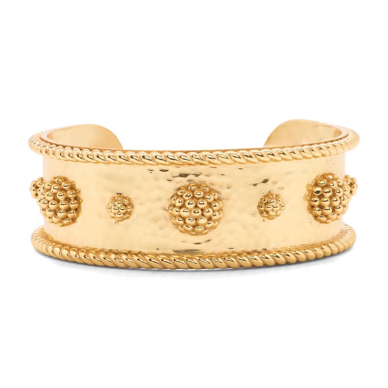 Berry Classic Cuff in Hammered Gold