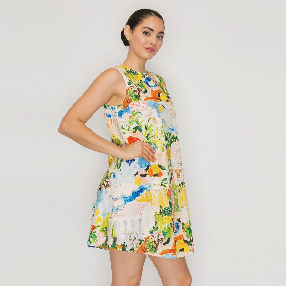 Aurora Flora Mini Shift Dress