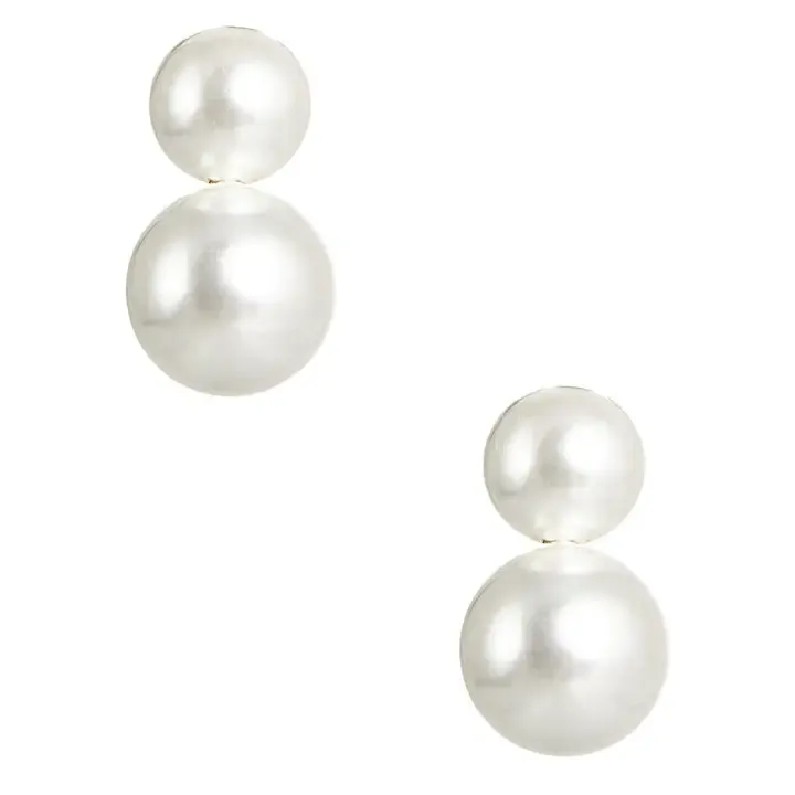 Audrey Double Pearl Earrings, small