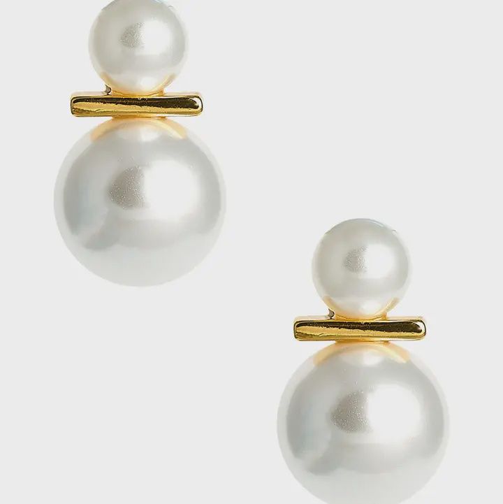 James Stud Pearl Earring