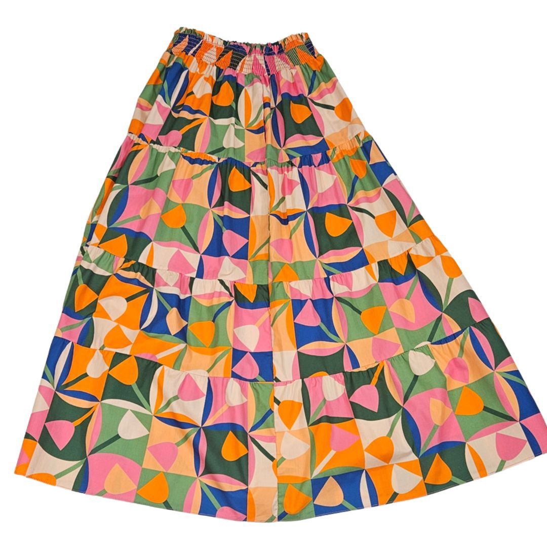 Yasmin Smocked Waist Maxi Skirt