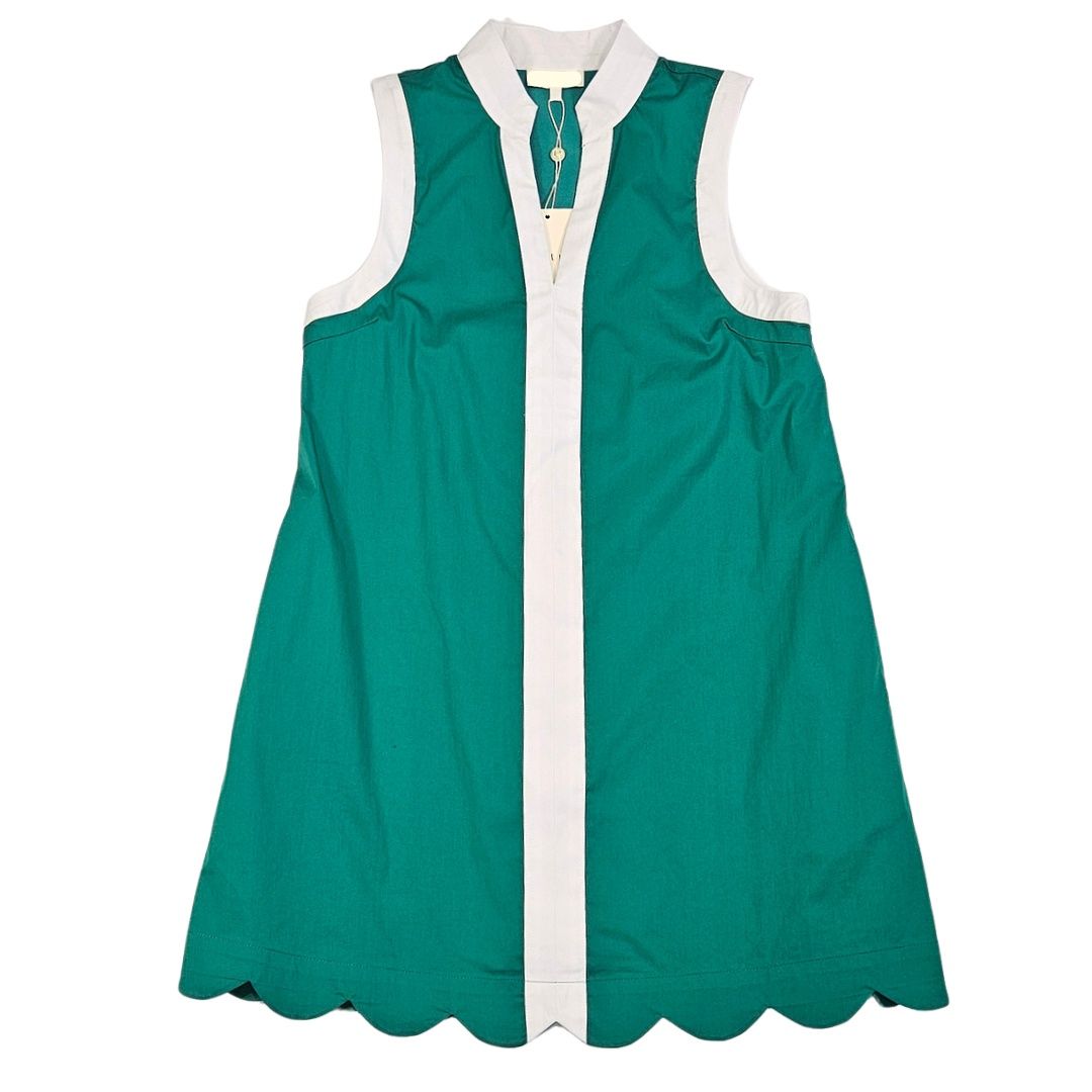 Solid Sleeveless Mini Dress, white detail