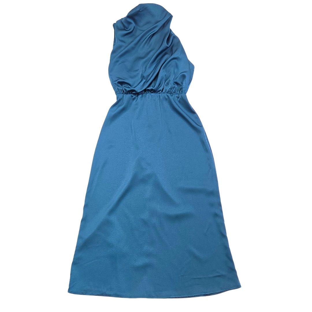 Satin Halter Sleeveless Dress