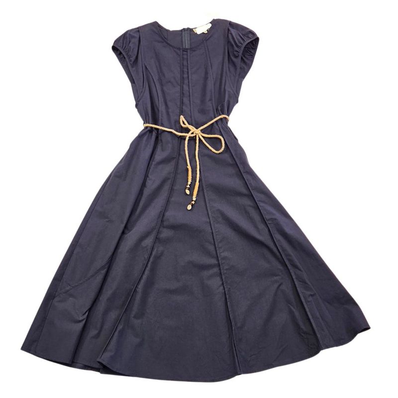 Stitch Detail Dress w/ Rope Belt