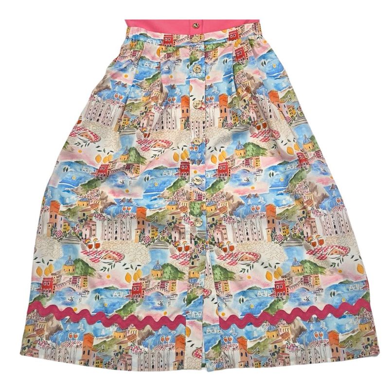 Coastal Dream Button Front Skirt