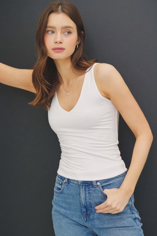 V-Neck Jersey Tank