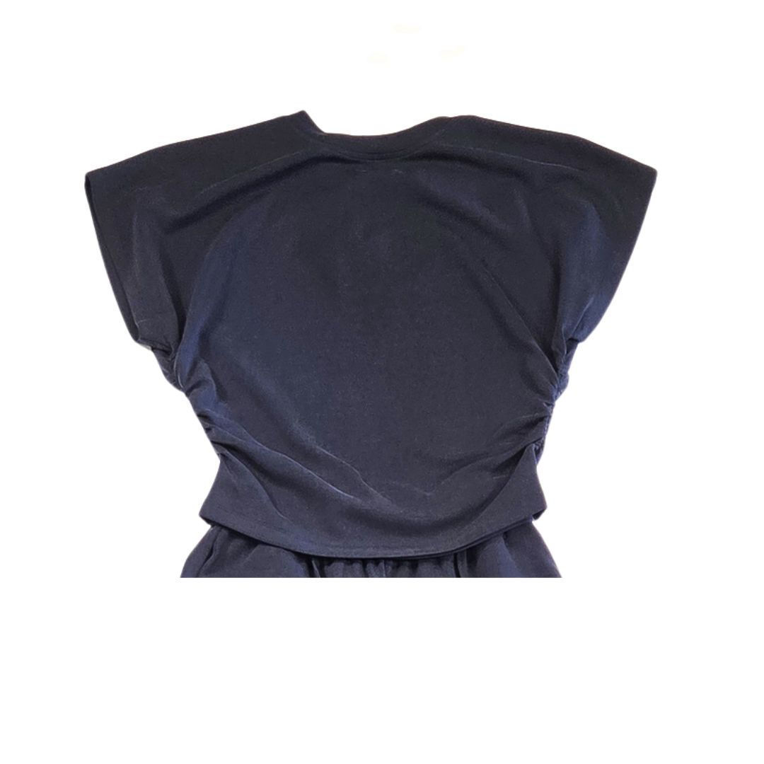 Side Ruching Short Sleeve Top