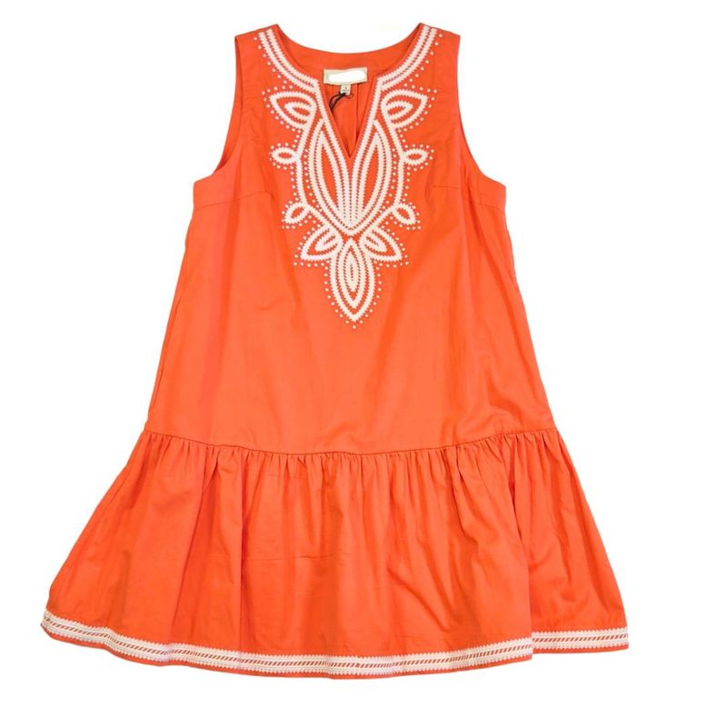 Sleeveless Embroidered Mini Dress