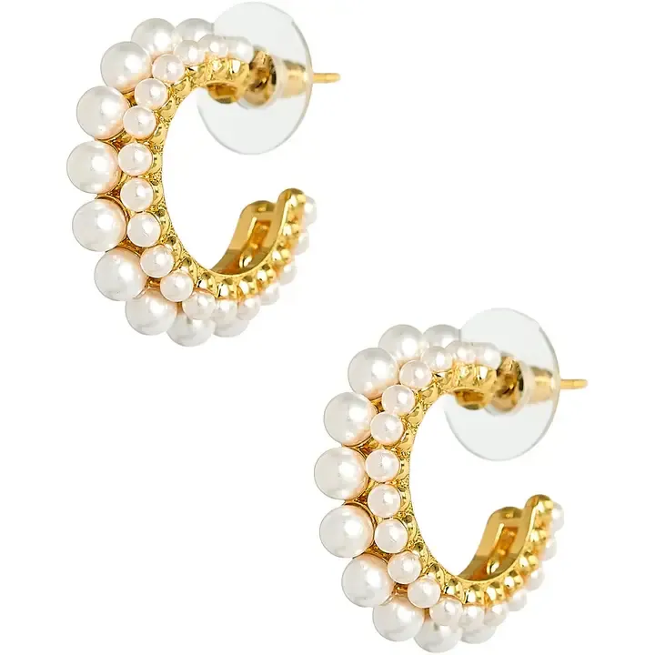 Toby Double Pearl Hoop Toby Double Pearl Hoop