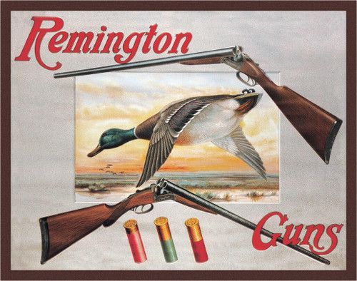 Vintage Style Guns Metal Advertising Signs