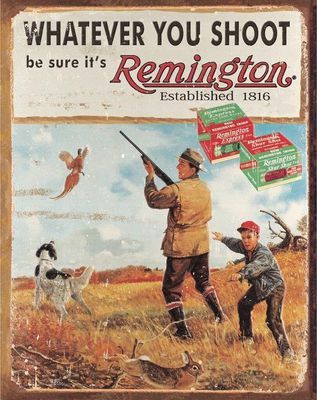 # 216 - Large Size Vintage Style &quot;Whatever You Shoot&quot; Metal Sign - Size: 12.5in x 16in