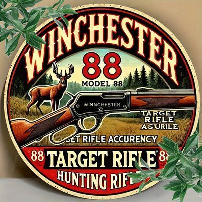 # 283 Winchester 88 Aluminum Wall Art  8x8&quot;