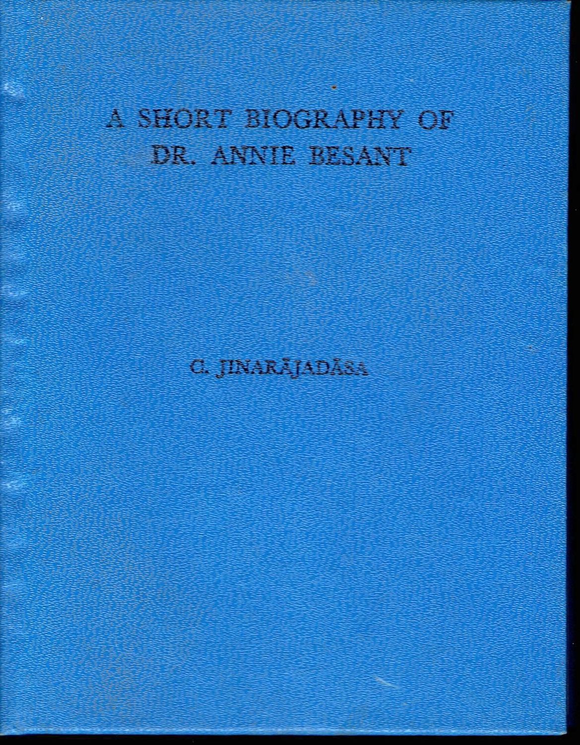 Biography Of Annie Besant