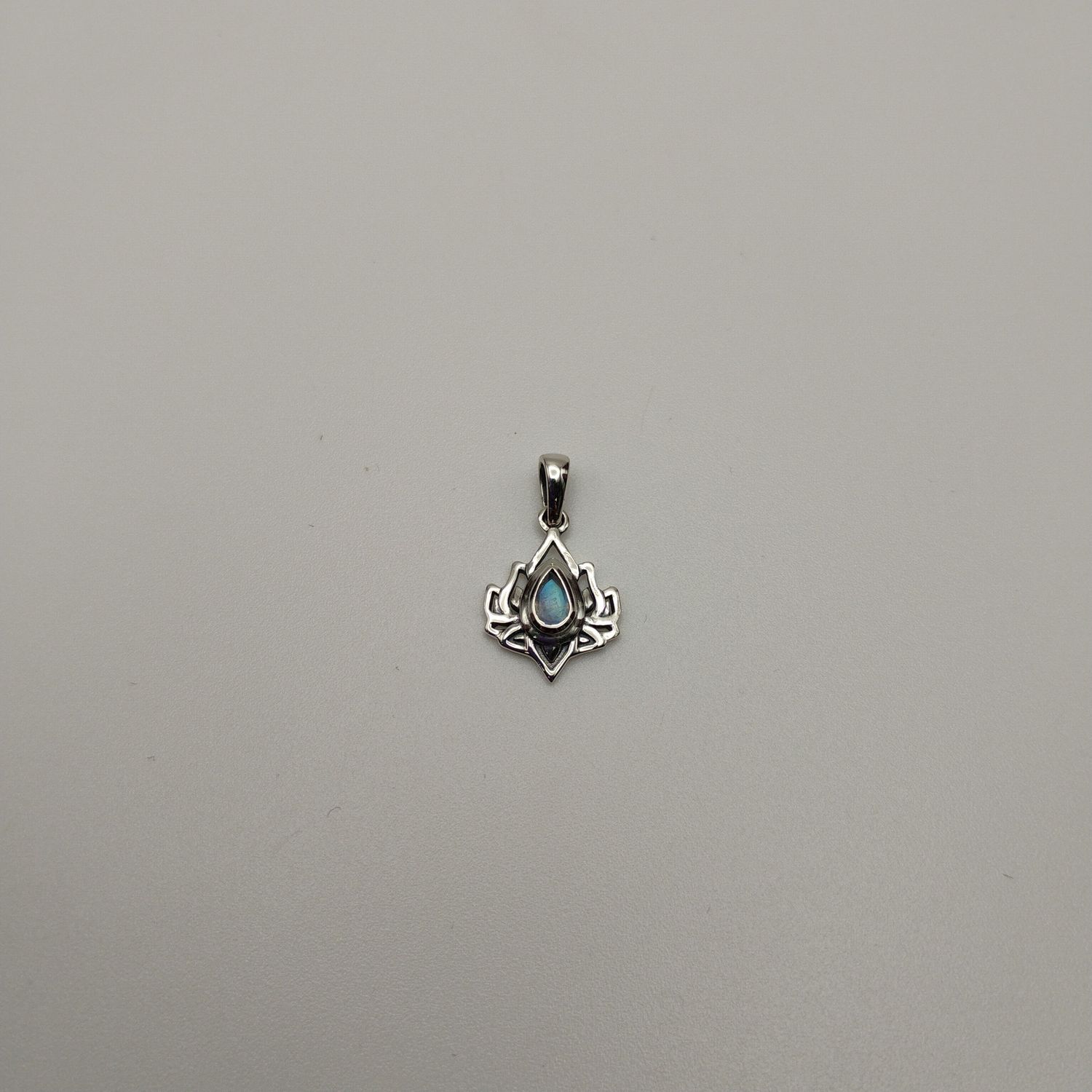 Moonstone Sterling Silver Lotus 3.0 Pendant