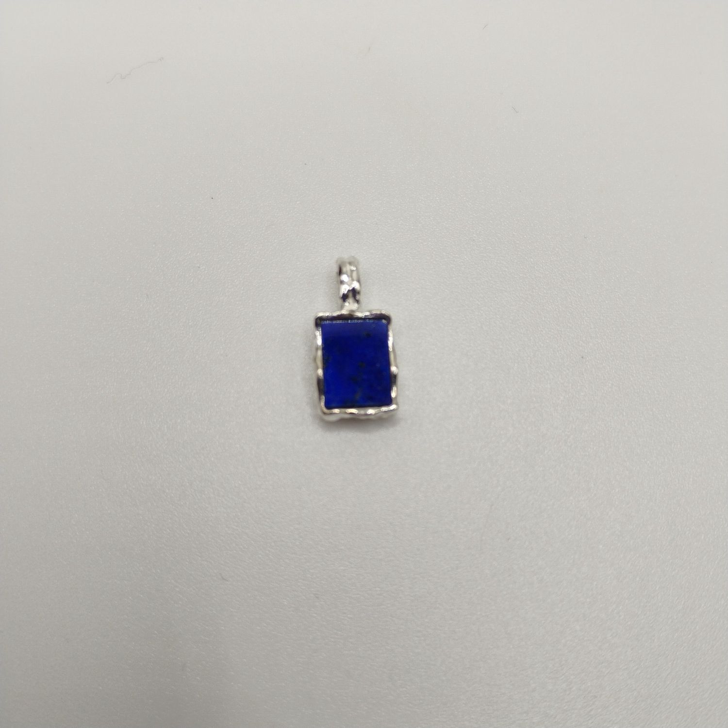 Lapis Sterling Silver Rec Drip Pendant