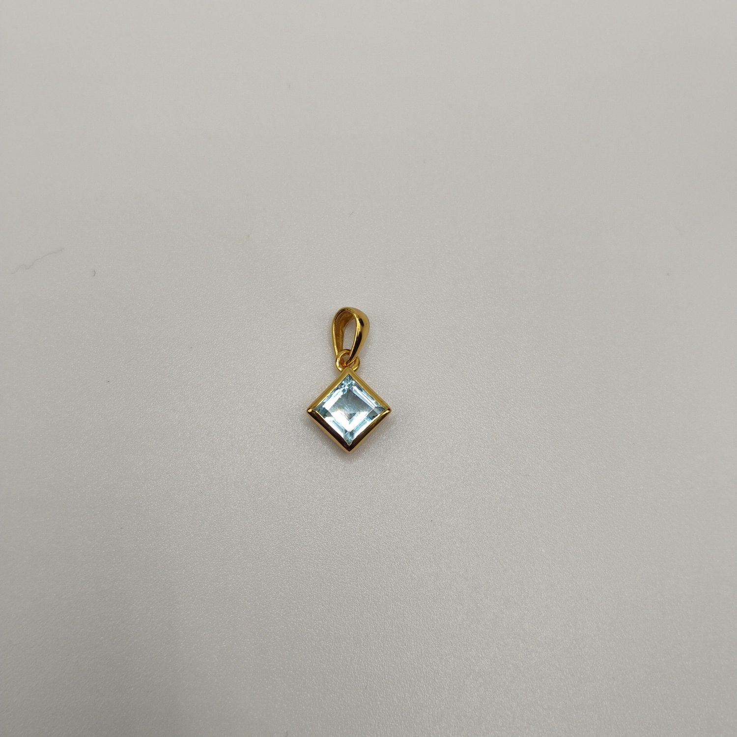 Blue Topaz Everyday Gold Pendant