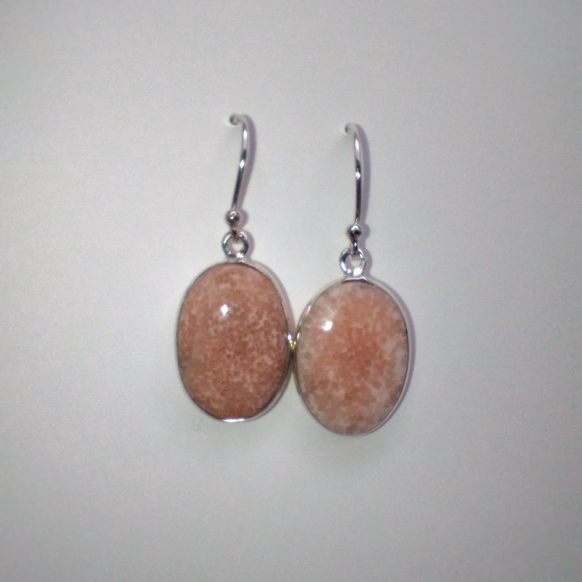 Orange Scolecite Earrings