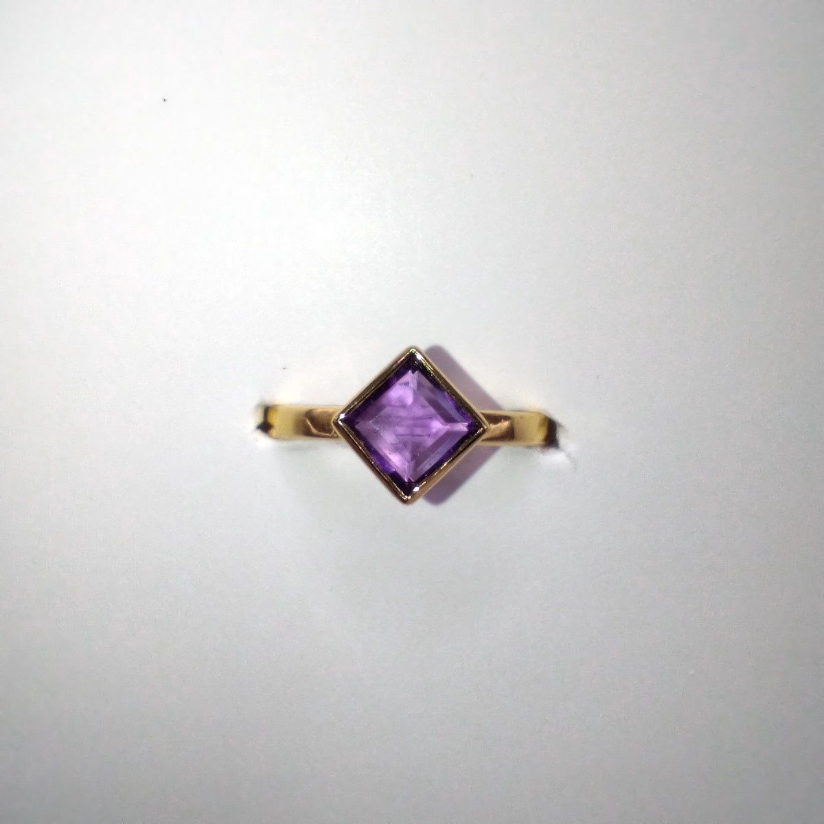 Amethyst Everyday Gold Plated Ring Size 8