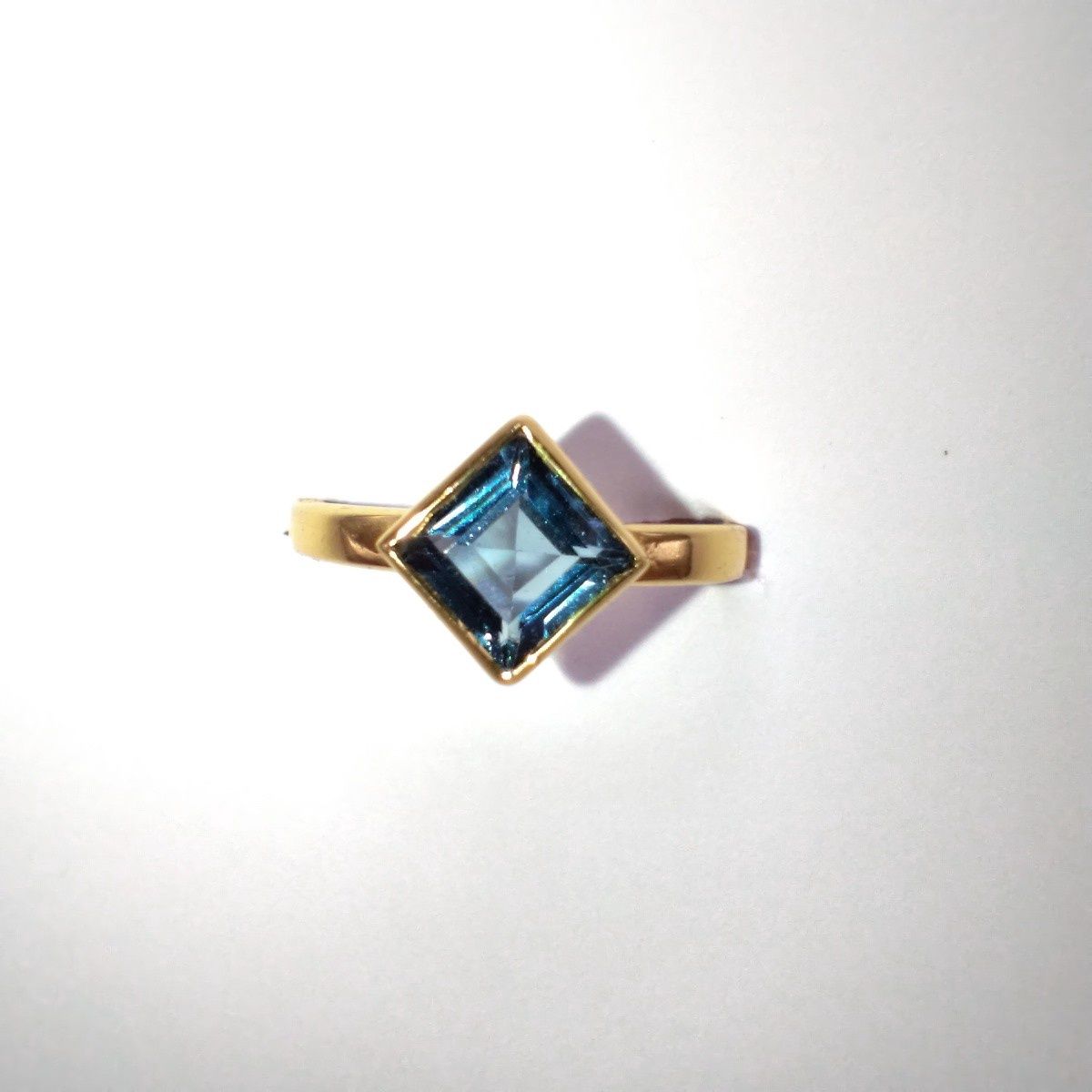 London Blue Topaz Everyday Gold Ring Size 7