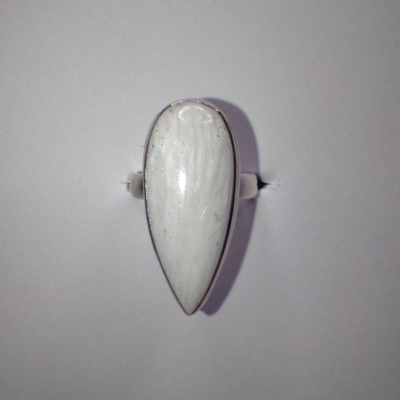 Scolecite Ring Size 6 Sterling Silver