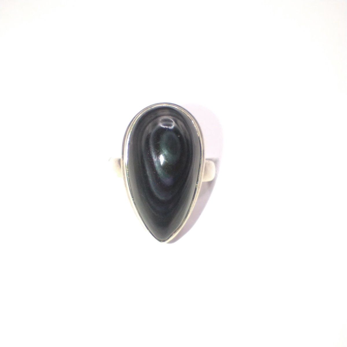 Psilomelane Sterling Silver Ring Size 6