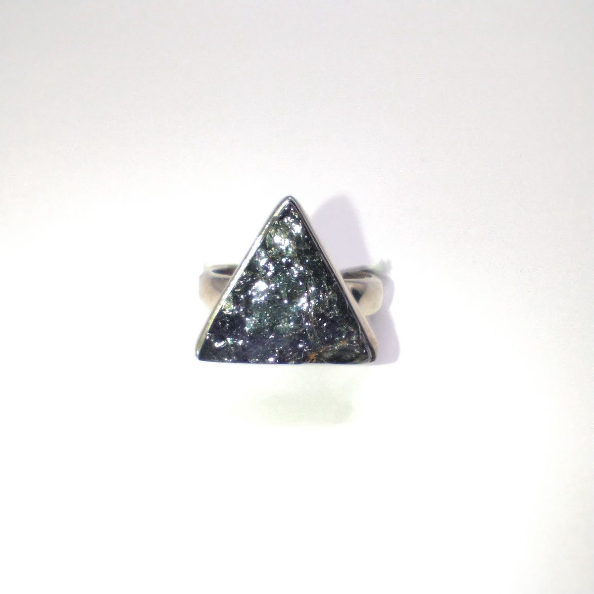 Shungite Sterling Silver Ring Size 6