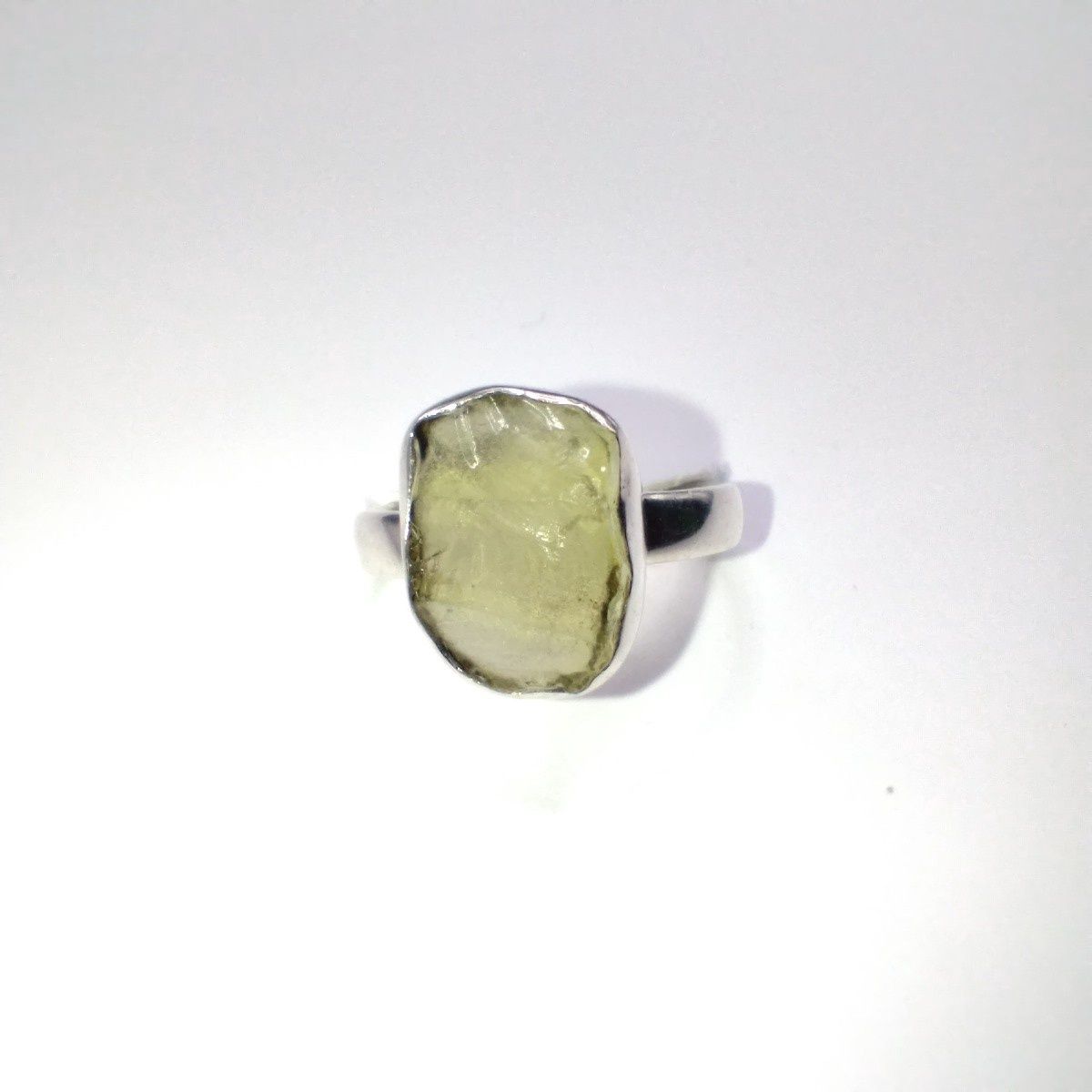Lemon Topaz Ring Size 8 Sterling Silver