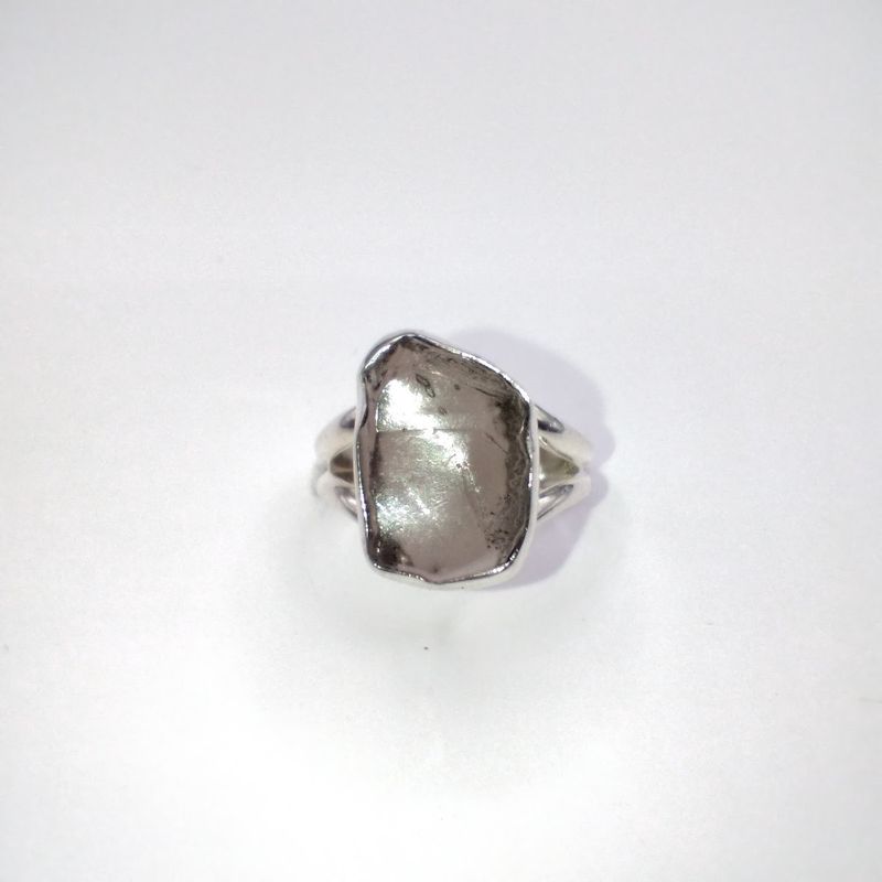 Columbian Tektite Ring Size 6 Sterling Silver