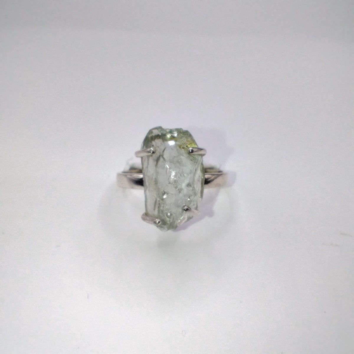 Green Amethyst Ring Size 9
