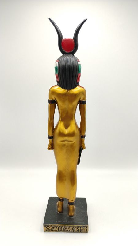 Isis Standing Gold Finish Statue