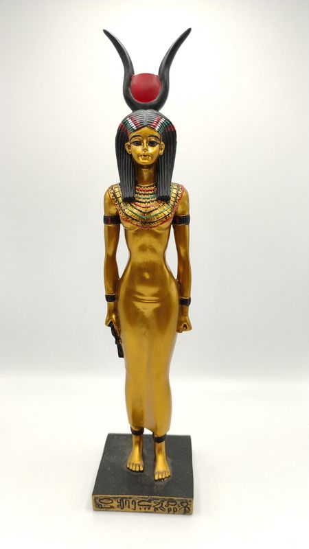 Isis Standing Gold Finish Statue